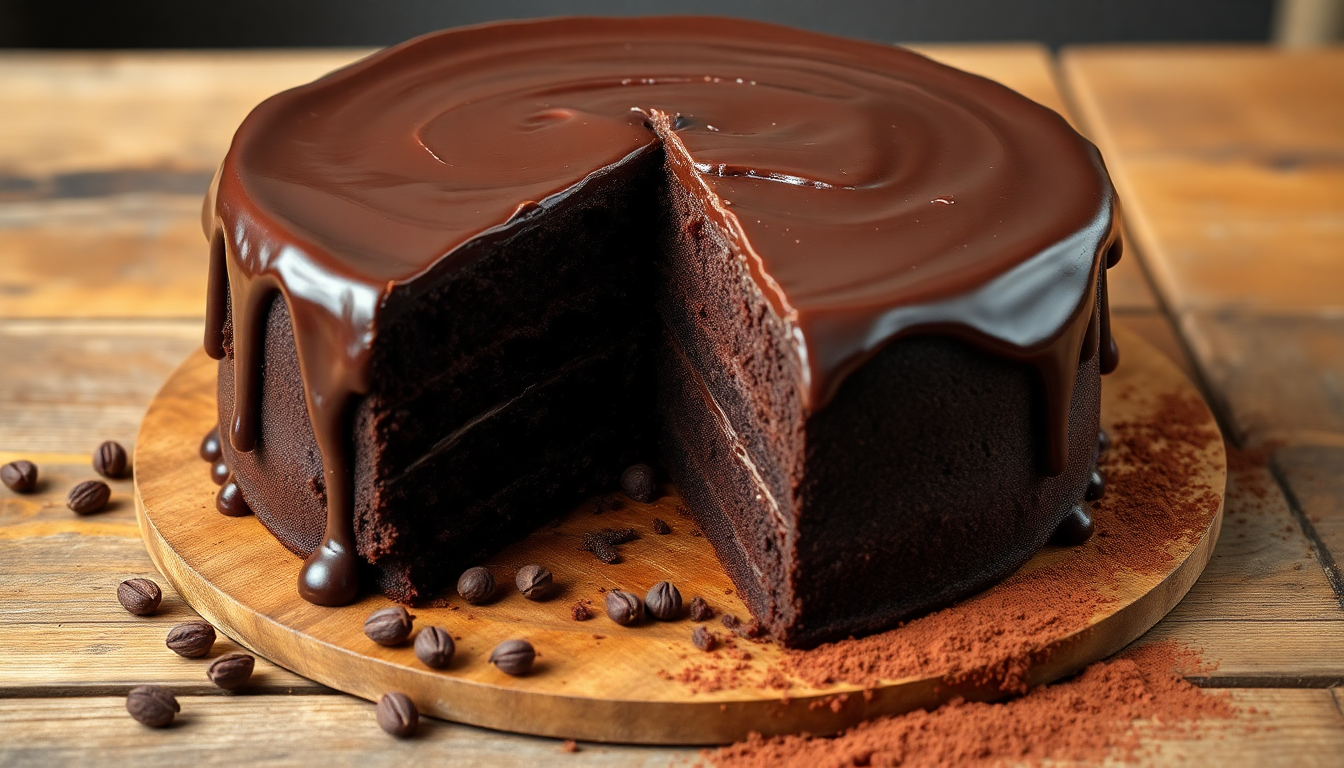 Dark Chocolate Cake Recipe: A Sweet Delight