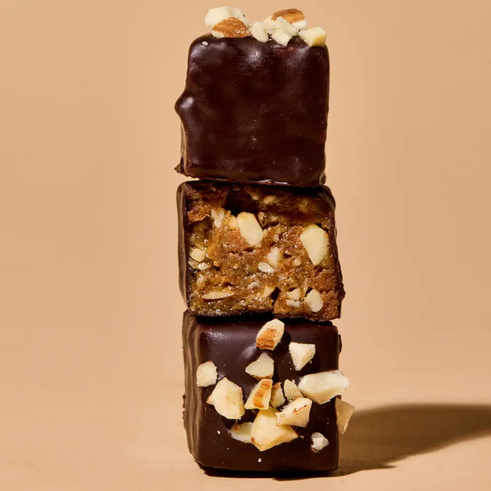 Vegan Berkeley Chocolate Truffle Box with superfood nougat and sprouted almonds.
