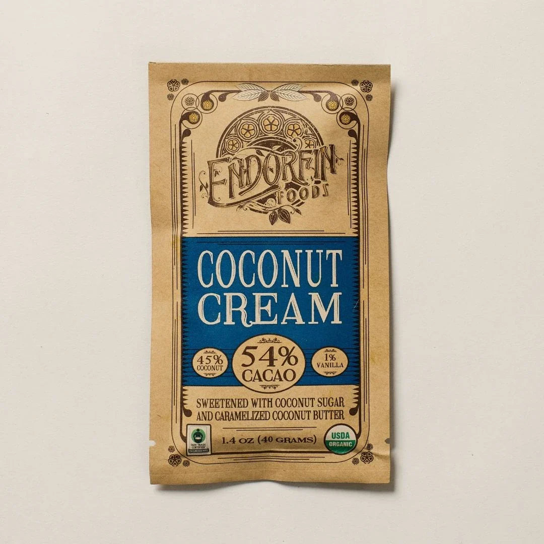 Coconut Cream Dark Chocolate Bar 54% Cacao