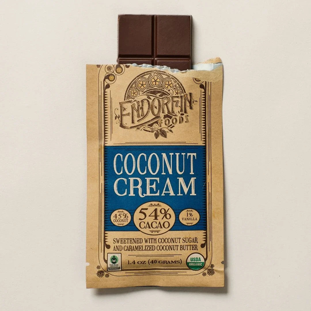 Coconut Cream Dark Chocolate Bar 54% Cacao