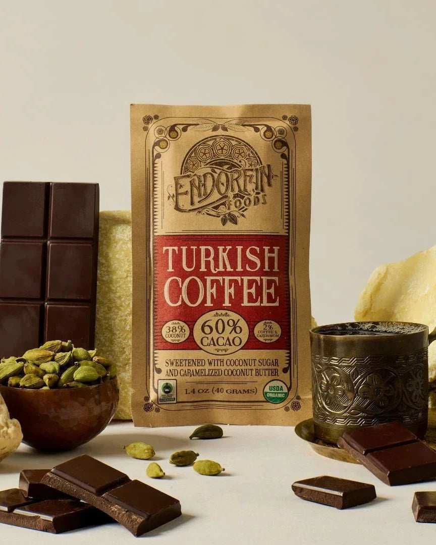 Turkish Coffee Dark Chocolate Bar 60% Cacao